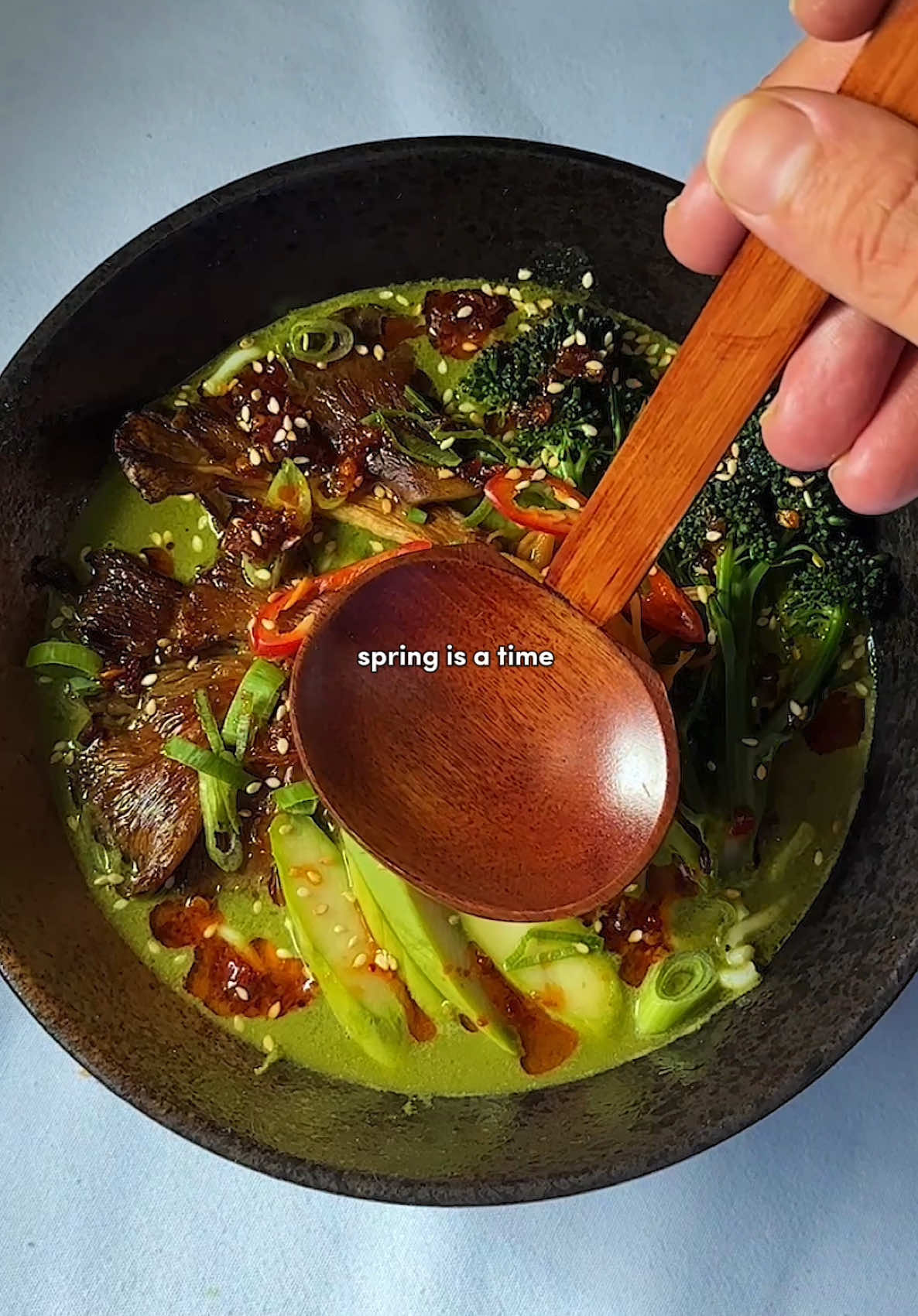 Thai Green Curry Ramen-Style Soup